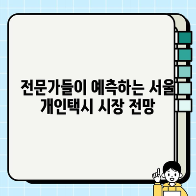 서울 개인택시 시세, 역대급 상승의 이유는? |  택시 시장 분석, 운임료 인상, 수요 증가, 전망