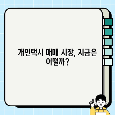 개인택시 가격 상승의 비밀| 매매 시세 분석 & 주요 원인 | 택시 시장, 매매 현황, 가격 변동, 경제 지표