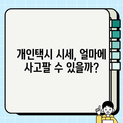 서울 개인택시 시세 & 자격 요건 완벽 가이드 | 개인택시 사업, 운영, 수입, 준비