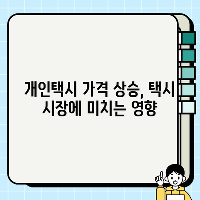 개인택시 가격 상승 요인 분석| 매매 시세 현황과 미래 전망 | 개인택시, 택시 시장, 가격 변동, 매매, 시세, 전망