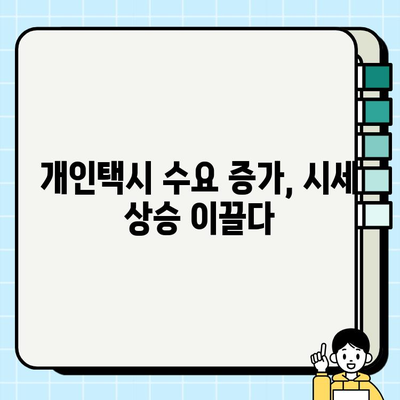 서울 개인택시 시세, 역대 최고 기록! 그 이유는? | 개인택시, 시세 변동, 수요 증가, 운영 현황