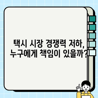 개인택시 임의 요금, 시장 왜곡과 경쟁력 상실의 원인| 심각한 현실과 해결 방안 | 택시 시장, 불법 영업, 승객 안전, 이용자 피해, 정부 정책