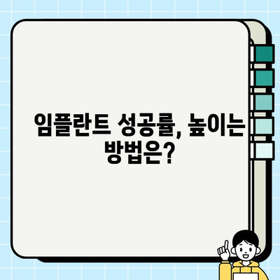 임플란트 시술 전 꼭 알아야 할 필수 지식 | 임플란트 종류, 과정, 주의사항, 비용, 성공률