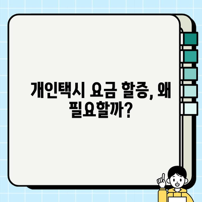 개인택시 요금 할증, 치열한 경쟁 속 생존 전략| 현실과 대응 방안 | 택시업계, 요금 할증, 경쟁 심화, 생존 전략, 수익 확보