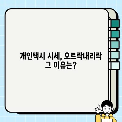 서울 개인택시 시장 현황 분석| 시세 변동 및 미래 전망 | 개인택시, 시장 분석, 투자 가치, 서울