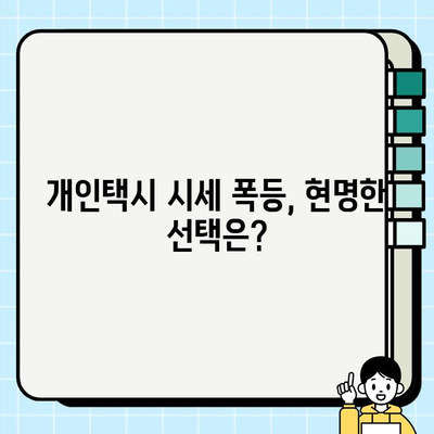 서울 개인택시 시세 폭등, 그 이유와 미래 전망 | 가격 분석, 시장 현황, 투자 가치