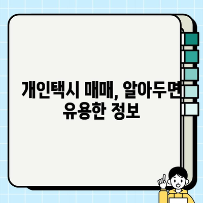서울 개인택시 시세 & 택시비 인상 현황| 한눈에 보는 정리 | 서울 택시 시장 분석, 개인택시 매매, 택시 요금 변화