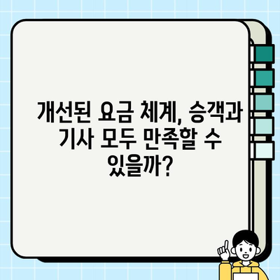 개인택시 요금, 이제는 공정하게! | 주행 거리, 시간, 교통 상황 고려한 요금 책정 개선 방안