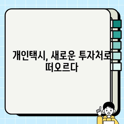 개인택시 시세 & 택시비 인상| 투자의 새로운 기회 | 개인택시 사업, 수익률 분석, 시장 전망