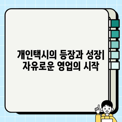 개인택시, 역사와 요금제 완벽 이해하기| 과거부터 현재까지 | 택시, 요금, 운임, 법규, 역사, 개인택시