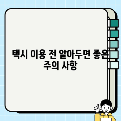 공항 개인택시 요금 선불 시스템 완벽 가이드 | 편리하고 안전한 이용 팁, 주의 사항, 비용 절약 방법