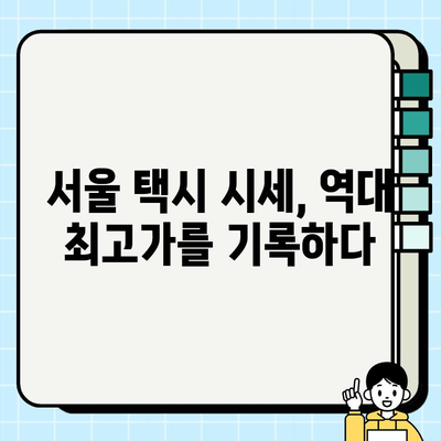 개인택시 양수 조건 완화, 서울 등 시세 역대급! |  택시 시장 현황, 양수 가격, 전망