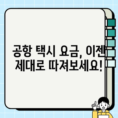 공항 개인택시 요금 불만, 제대로 해결하는 방법 | 부당 요금, 환불, 민원, 소비자 보호