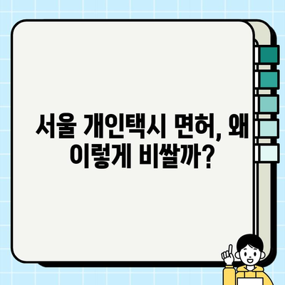 서울 개인택시 면허 가격, 지금 얼마? | 폭등 현황, 시세 분석, 매매 정보