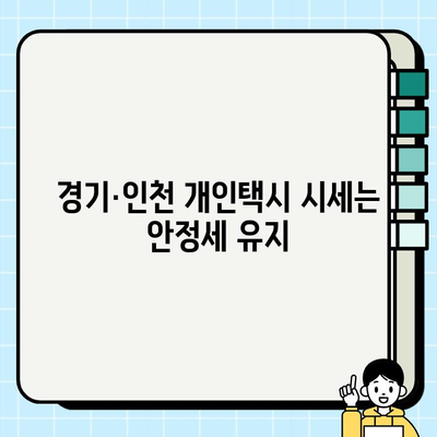 서울 개인택시 시세, 소폭 회복세 | 경기·인천 가격 안정, 지역별 현황 분석