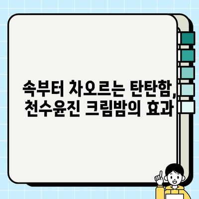 천수윤진 크림밤| 50대 피부 고민, 속부터 차오르는 탄탄함을 경험하세요! | 줄기세포 화장품, 탄력, 주름 개선, 안티에이징