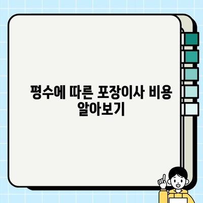 포장이사 비용 계산 가이드| 평수 & 사다리차 필요 여부 고려 | 이사 비용, 이사견적, 포장이사 가격