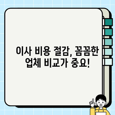 사다리차 비용 고려, 이사짐 전문 업체 꼼꼼하게 비교 분석하기 | 이사짐센터, 비용 절감, 이사 꿀팁