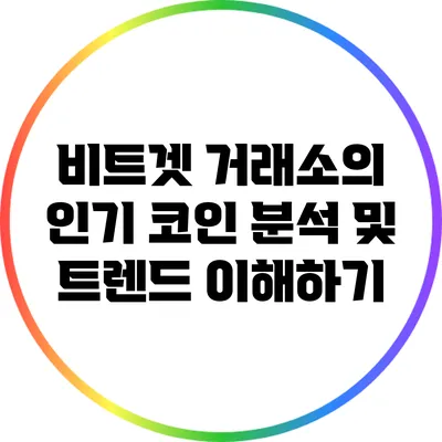 비트겟 거래소의 인기 코인 분석 및 트렌드 이해하기