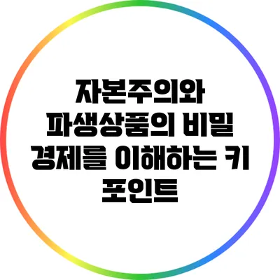 자본주의와 파생상품의 비밀: 경제를 이해하는 키 포인트