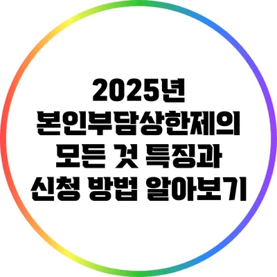 2025년 본인부담상한제의 모든 것: 특징과 신청 방법 알아보기