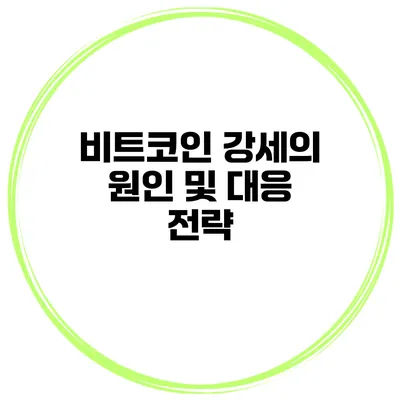 비트코인 강세의 원인 및 대응 전략